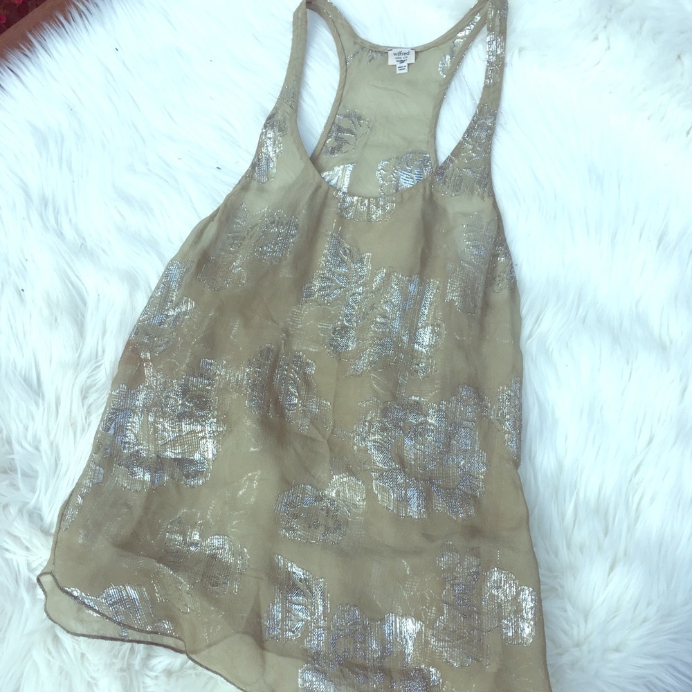 2/$20 Wilfred silk tank top